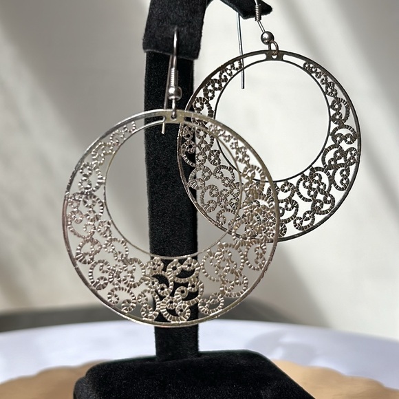 Silver Boho Earrings - Picture 6 of 7